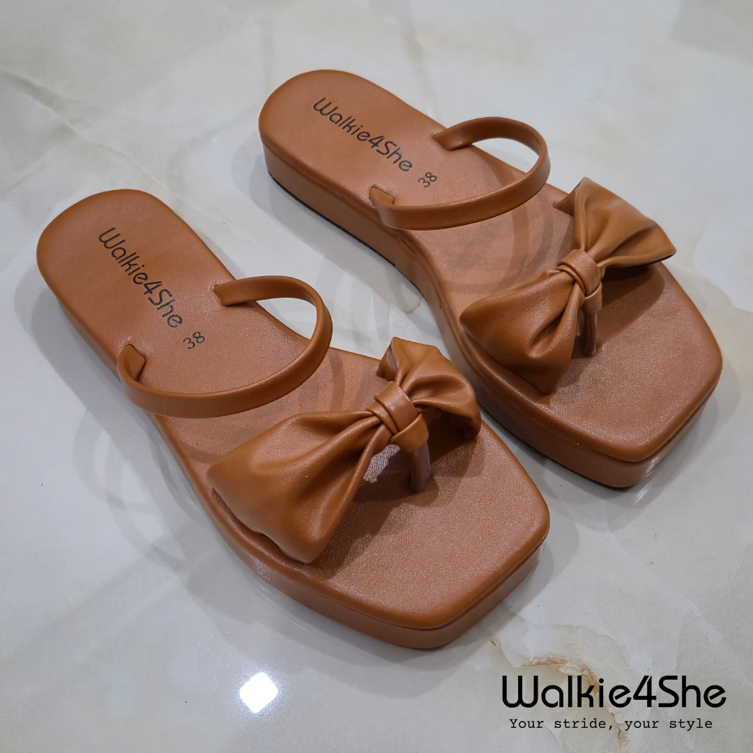 W4S-F-1121 Platform Sandal - Brown