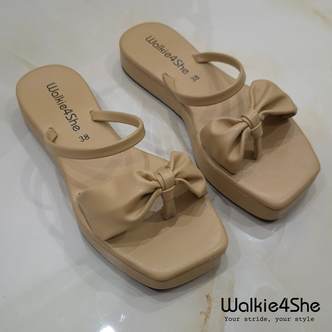 W4S-F-1123 Platform Sandal - Beige