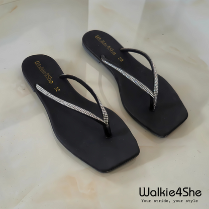 W4S-F-1315 Flat Sandal - Black